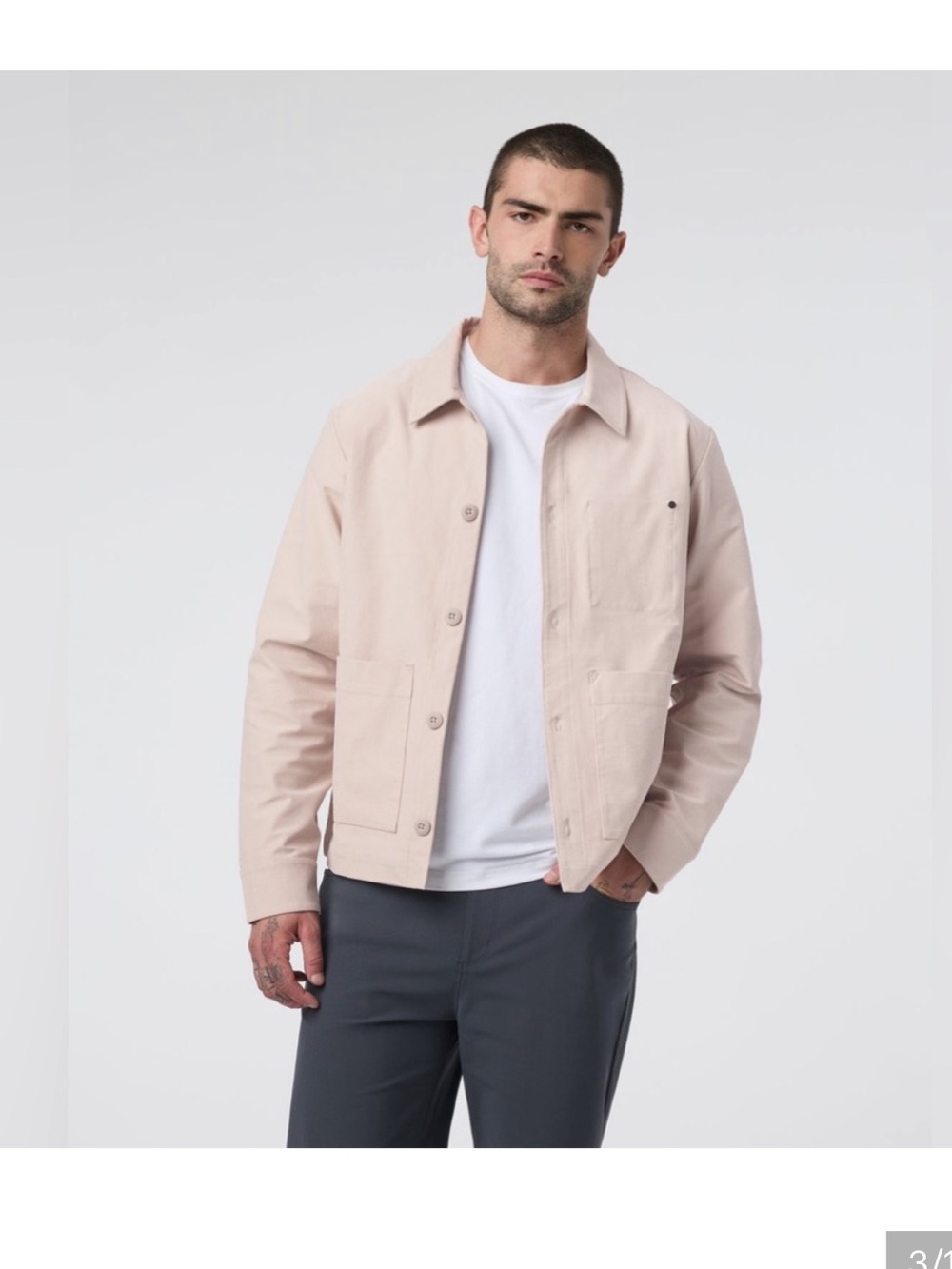 Vuori Timor Chore Jacket in Oatmeal
